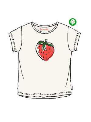 Фото товара Футболка для дев. (Sanetta Kidswear, Весна-лето 2021, 18010-Молочный, 104 рост)