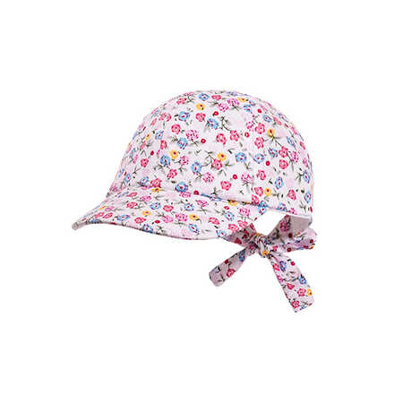 Фото товара Кепка, bow on back (MAXIMO, 47, 199 - weiss/multicolor-blumen)